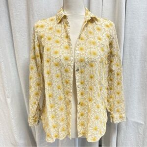 J. Jill Embroidered Button Down Shirt